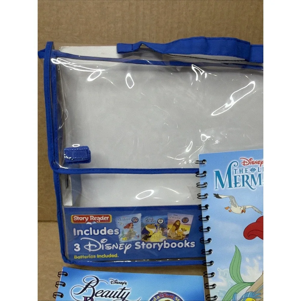STORY READER with DISNEY Books and Cartridge read along toy 2003 GUC